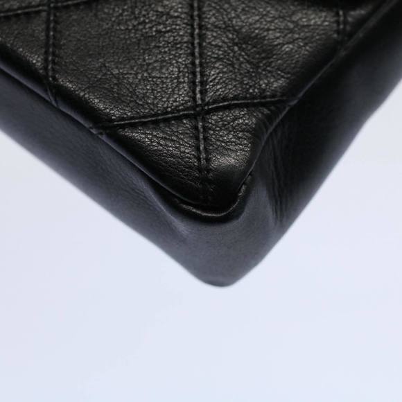 CHANEL Bicolole Chain Waist bag Lamb Skin Black CC Auth ar10853B - Picture 7 of 16